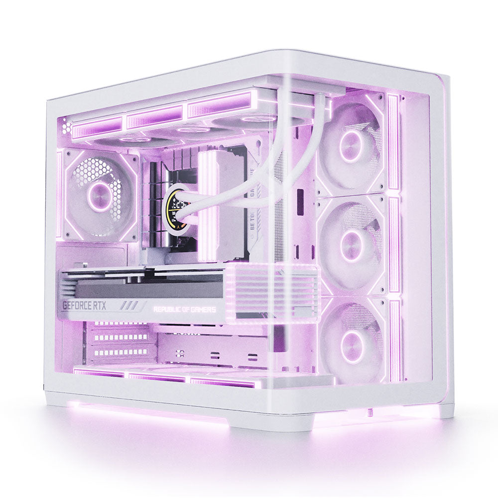 SPIRE UD50C White – Mid-Tower Gaming PC Case