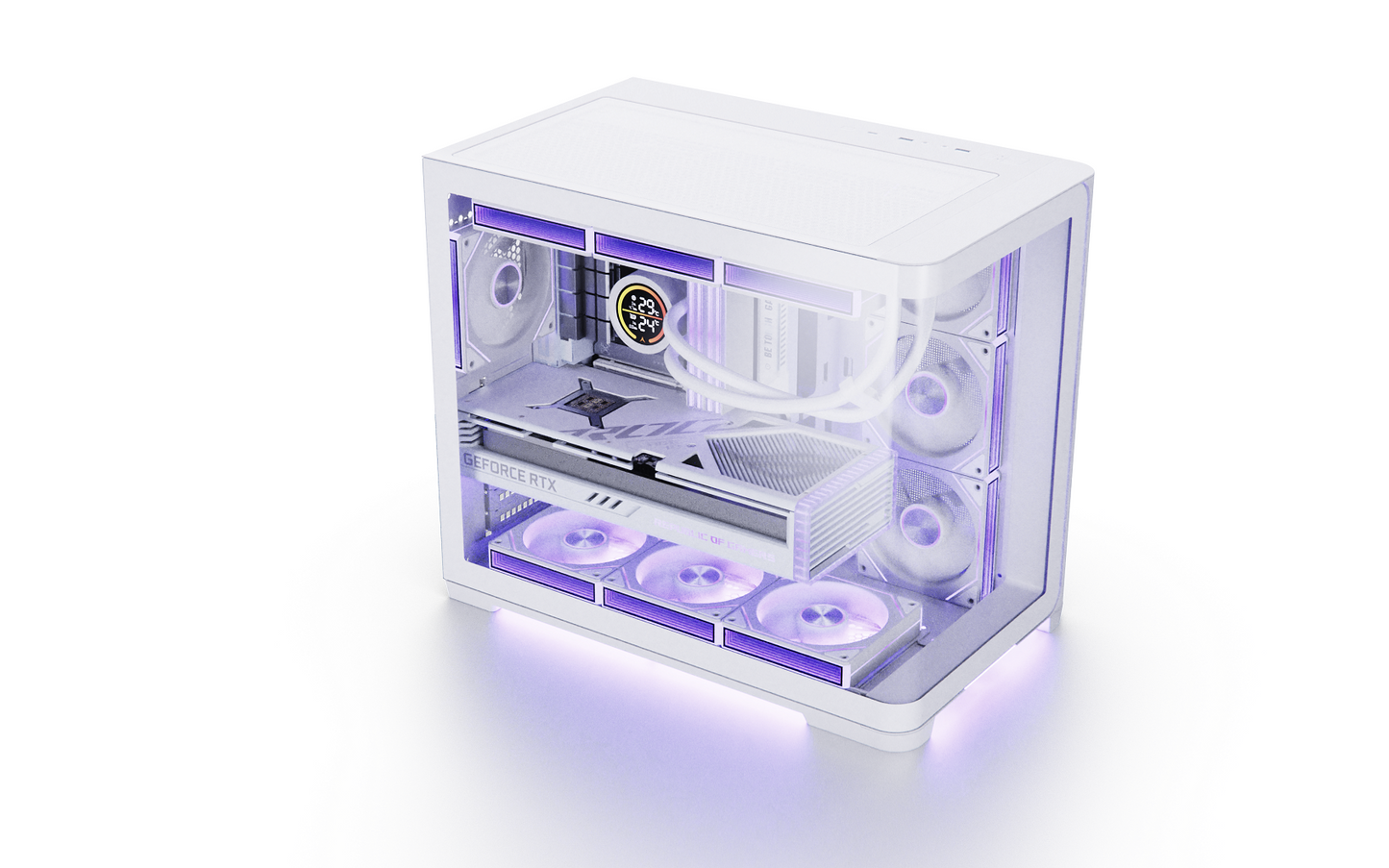 SPIRE UD50C White – Mid-Tower Gaming PC Case