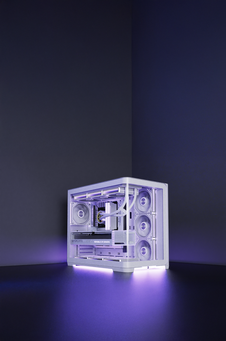 SPIRE UD50C White – Mid-Tower Gaming PC Case