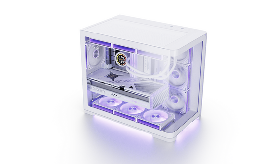 SPIRE UD50C White – Mid-Tower Gaming PC Case