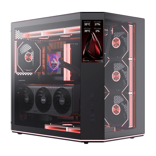 SPIRE VISION X – Gaming Case with 6-inch LCD Display