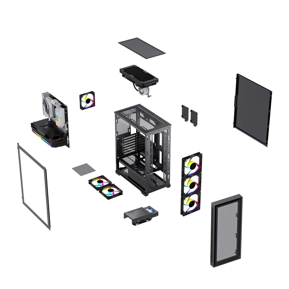 SPIRE ZENORA – ARGB Tempered Glass Gaming PC Case