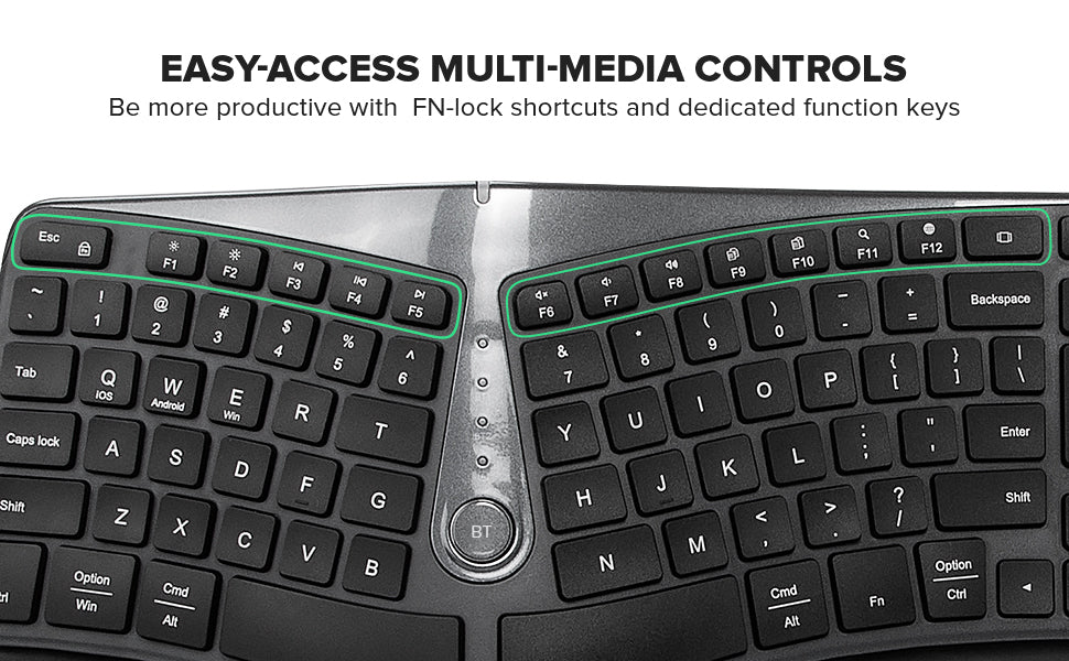 Wireless Ergonomic keyboard - SP-DLGM901D-2.4GBT