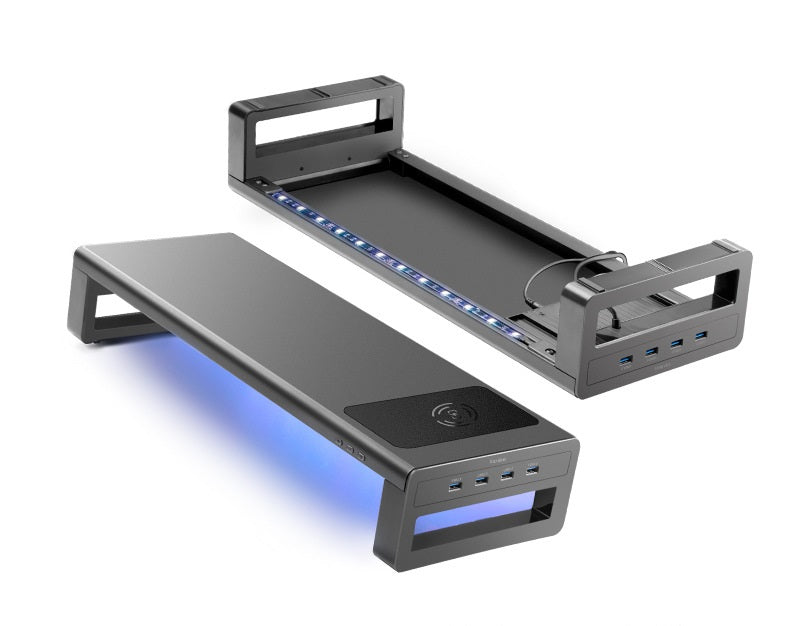 Multifunctional monitor stand with USB hub for laptop and computer SP-VAYDEER-UHR