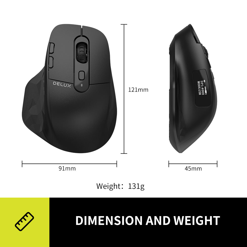 Ergonomic mouse - Bluetooth - SP-DLM912-2.4GBT