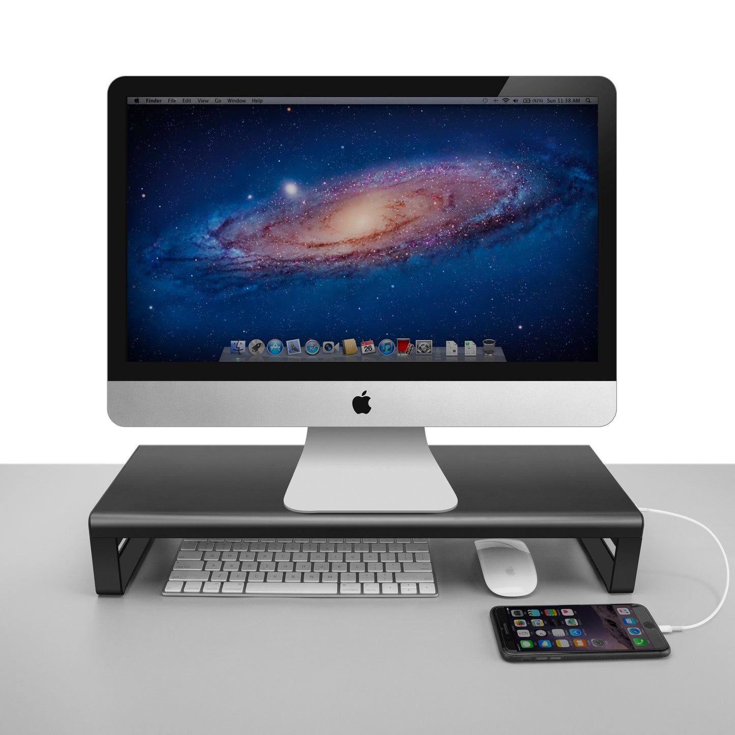 Multifunctional monitor stand with USB hub for laptop and computer SP-VAYDEER-UHR