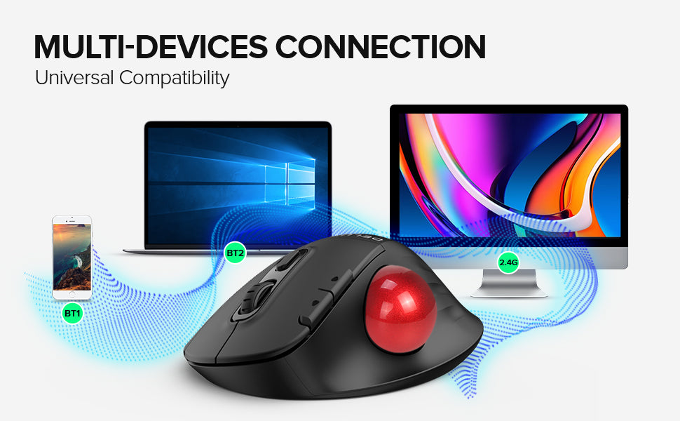 Ergonomic mouse - Bluetooth - SP-DLMT1DB-2.4GBT