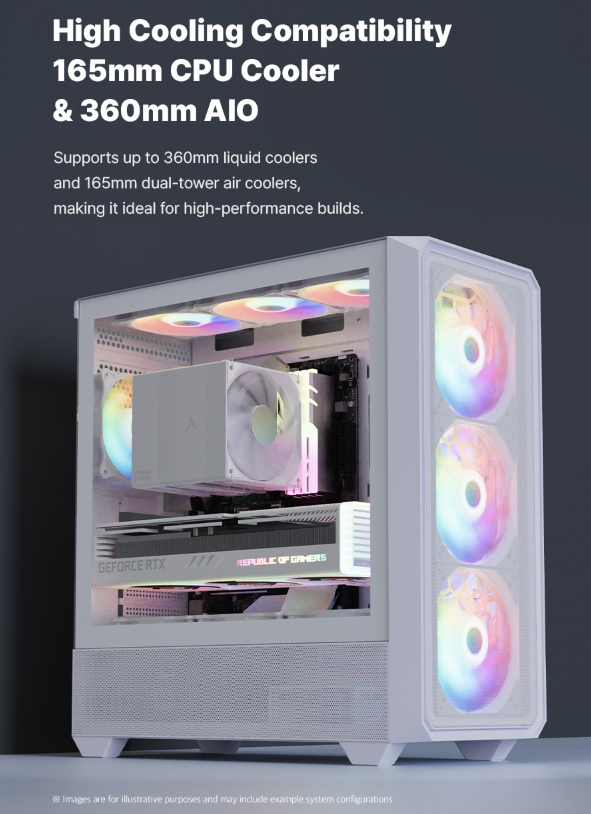 SPIRE OMEGAFORCE Mesh Mid-Tower PC Case