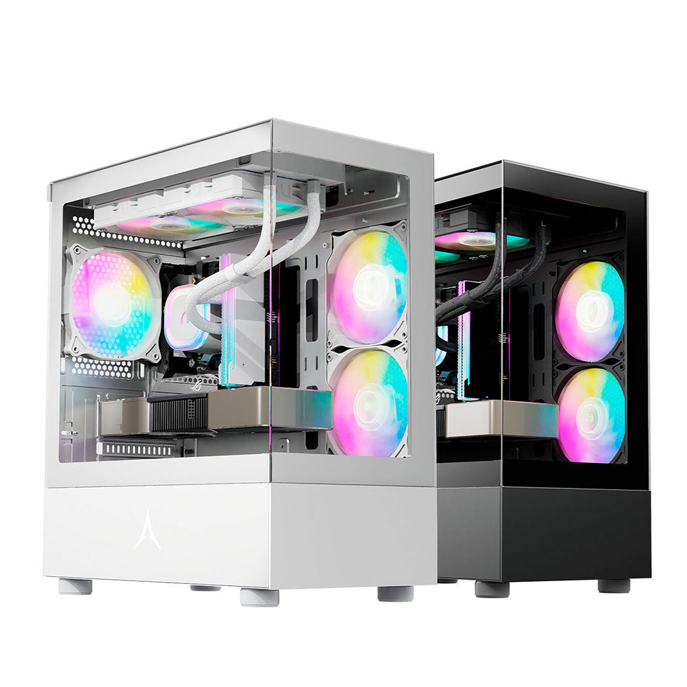 PC gamer case - U20M  WHITE - Tempered glass - RGB