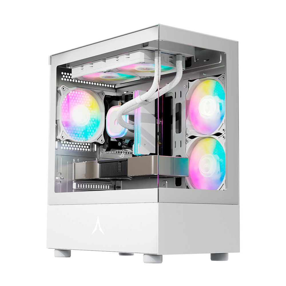 PC gamer case - U20M  WHITE - Tempered glass - RGB