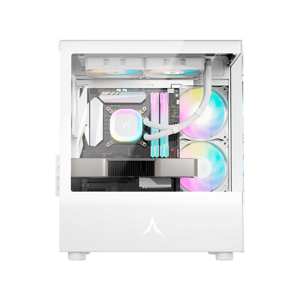 PC gamer case - U20M  WHITE - Tempered glass - RGB