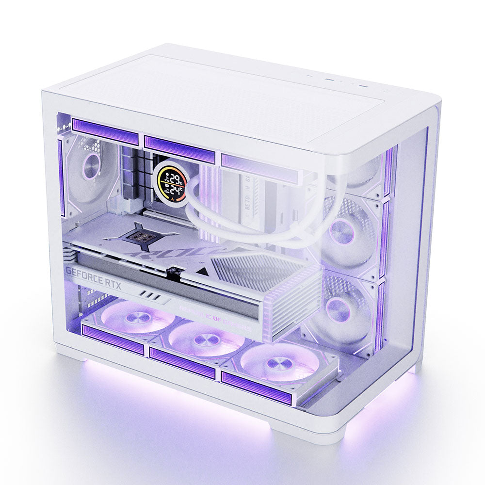 SPIRE UD50C White – Mid-Tower Gaming PC Case