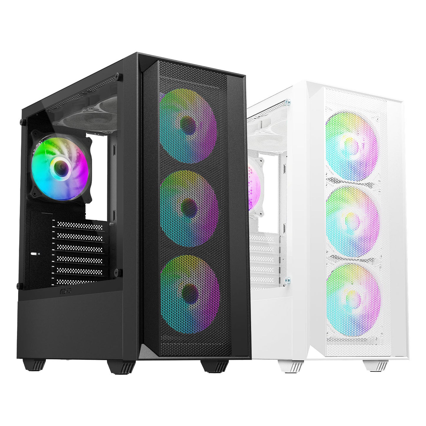 PC gamer case - G20 BLACK - TEMPERED GLASS SIDE PANEL