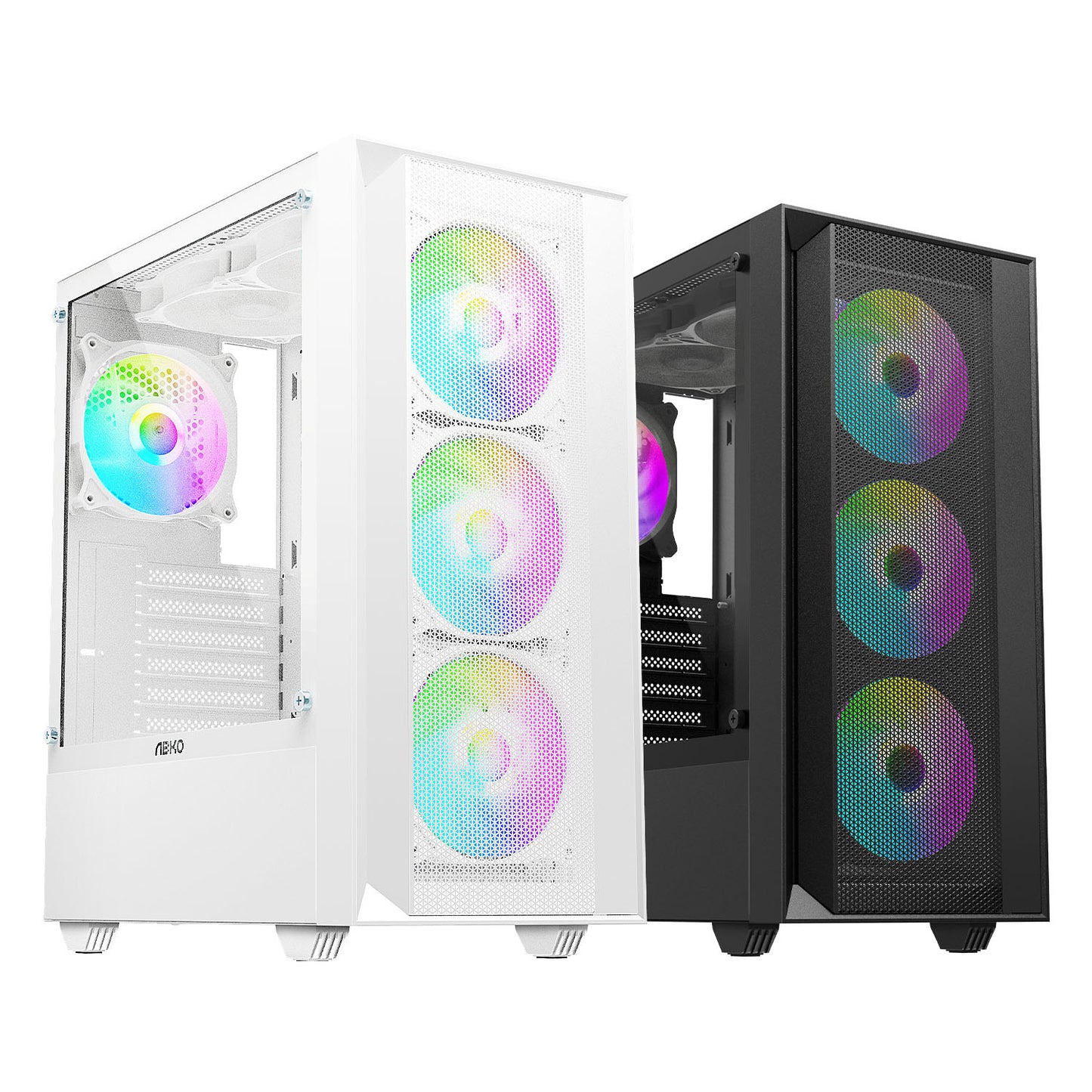 PC gamer case - G20 WHITE- TEMPERED GLASS SIDE PANEL