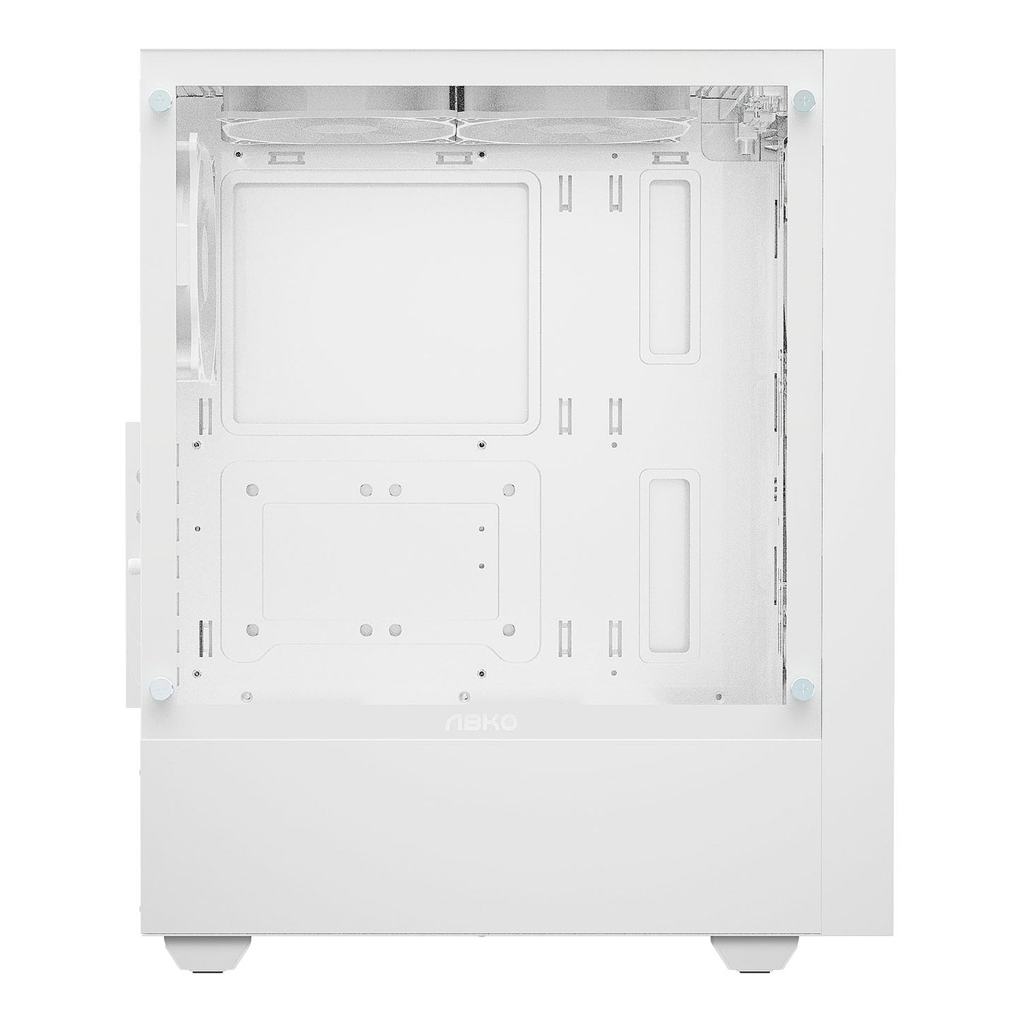 PC gamer case - G20 WHITE- TEMPERED GLASS SIDE PANEL